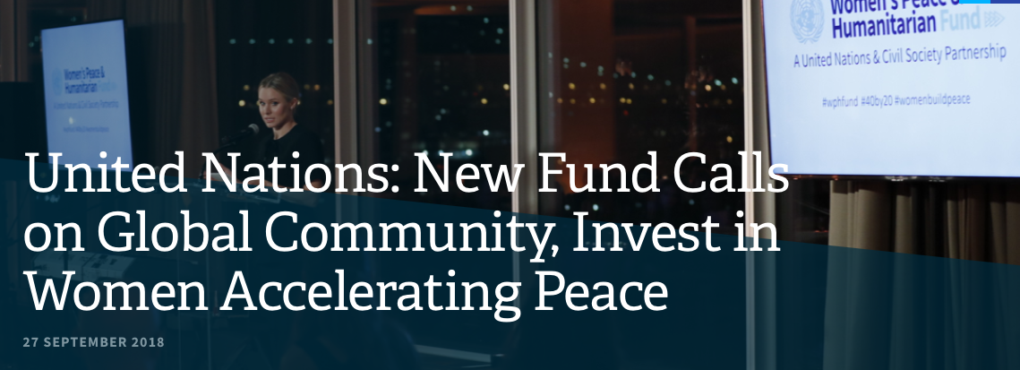 Women’s Peace And Humanitarian Fund